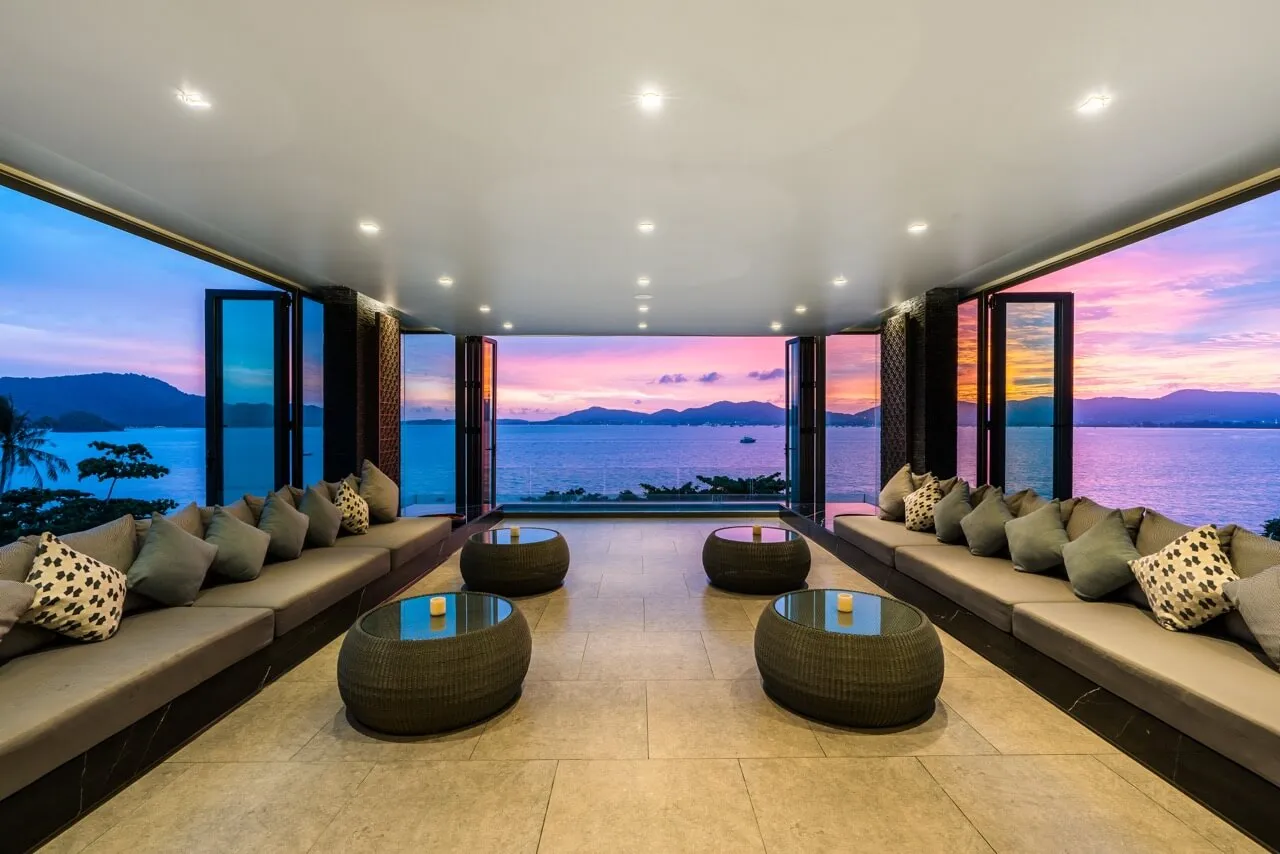 Beachfront recovery resort view